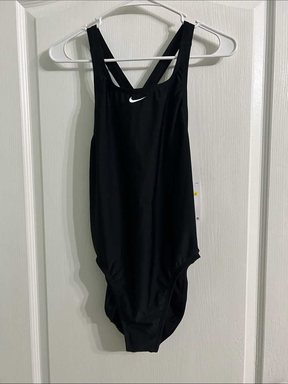 Nike Black Swimsuit with White Swoosh